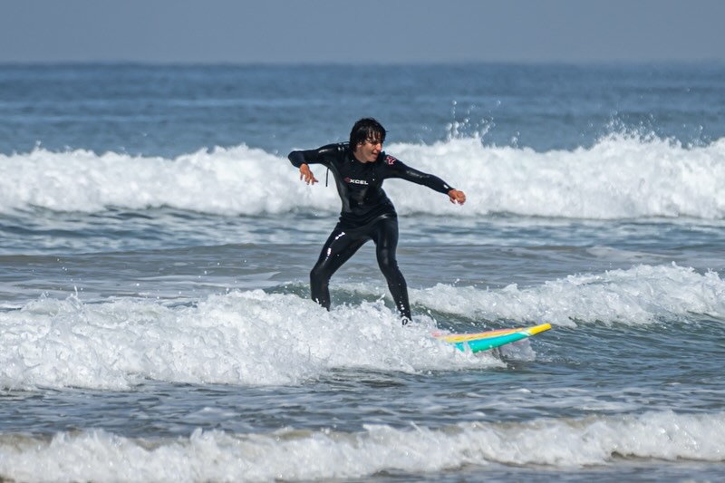 Surfing at Pismo Beach