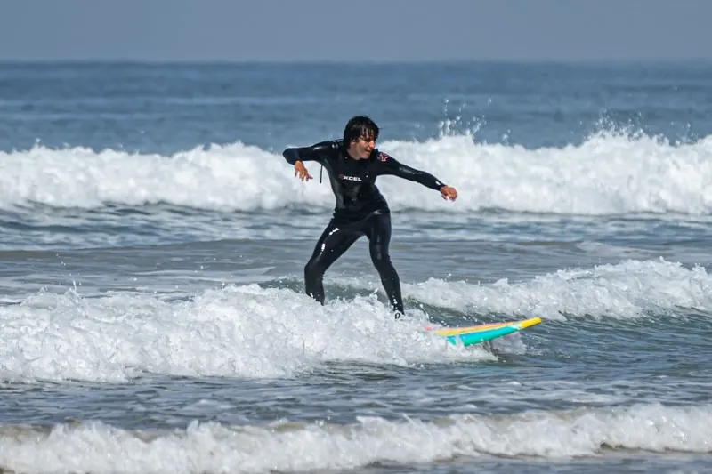 Surfing at Pismo Beach