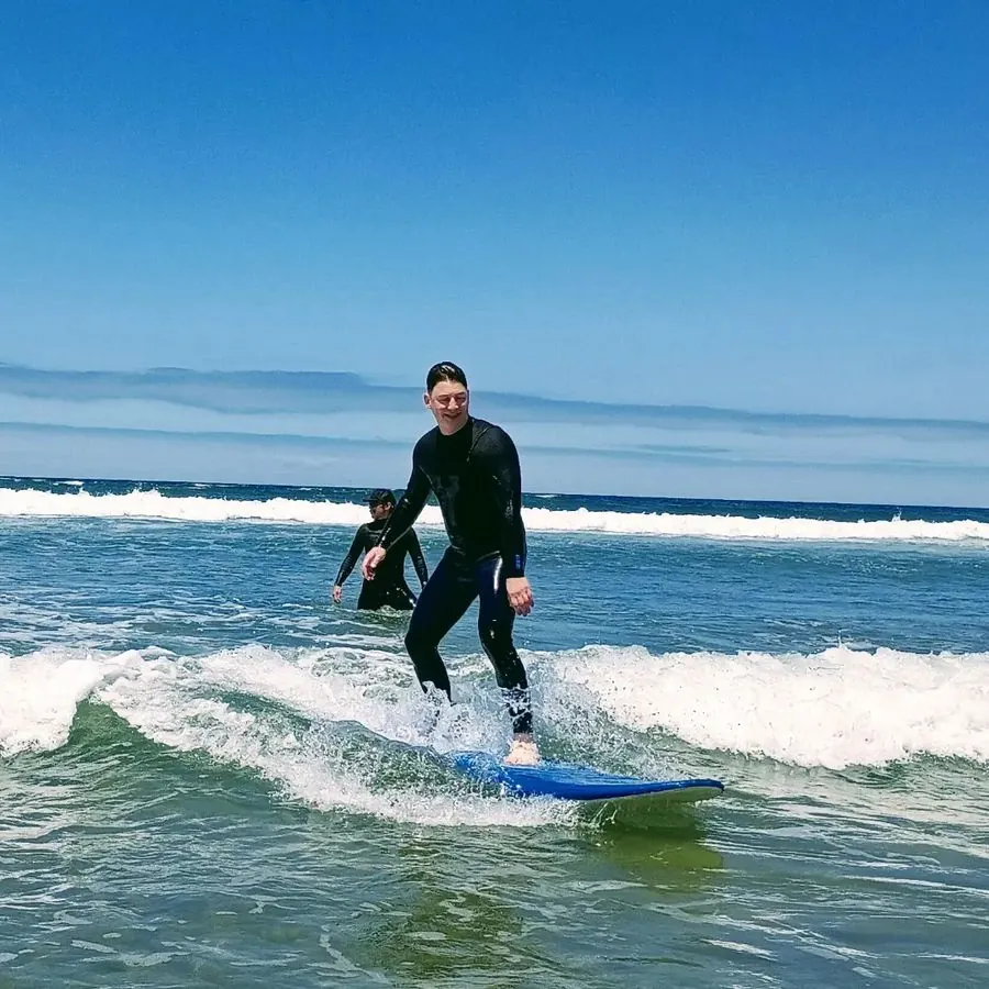Private 1-on-1 surf lesson at Pismo Beach